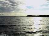 Панорама Сямозера с лодки..